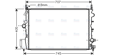 AVA Coolant Radiator OLA2396
