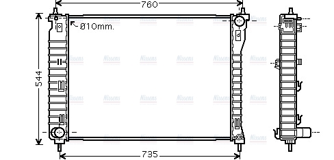 AVA Coolant Radiator OLA2435