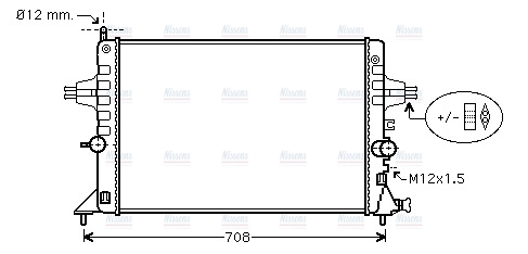 AVA Coolant Radiator OLA2440