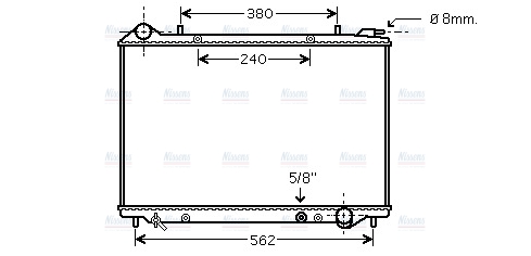 AVA Coolant Radiator OLA2441