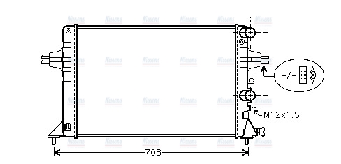 AVA Coolant Radiator OLA2444