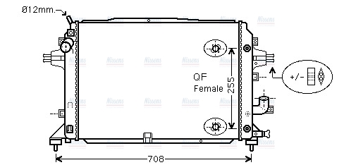 AVA Coolant Radiator OLA2460