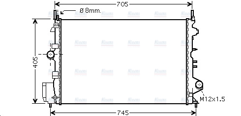 AVA Coolant Radiator OLA2462