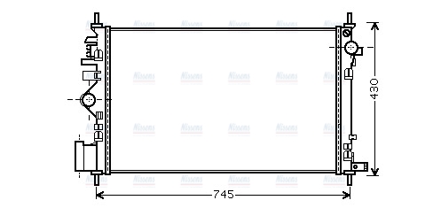 AVA Coolant Radiator OLA2469