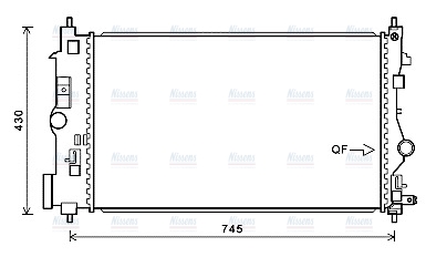 AVA Coolant Radiator OLA2488