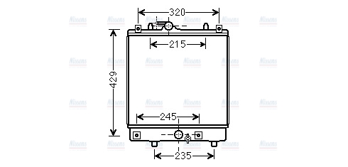 AVA Coolant Radiator OLA2542