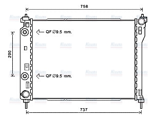 AVA Coolant Radiator OLA2626