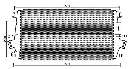 AVA Charge Air Intercooler OLA4550