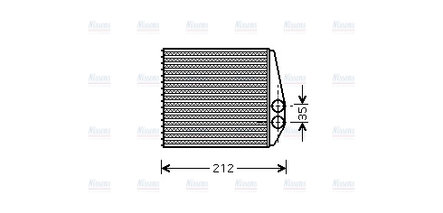 AVA Cabin Heater Core OLA6354