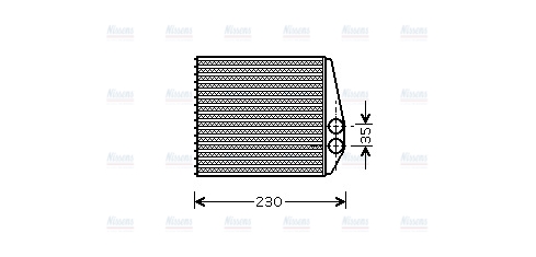AVA Cabin Heater Core OLA6355