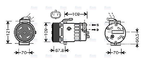 AVA Aircon Compressor OLAK139