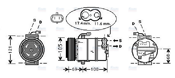 AVA Aircon Compressor OLAK316