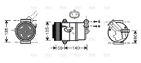 AVA Aircon Compressor OLAK428
