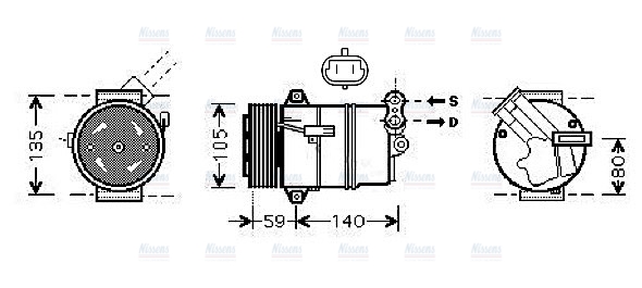 AVA Aircon Compressor OLAK437