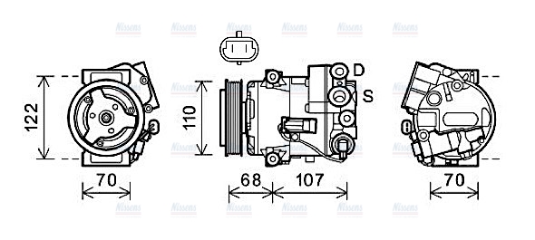 AVA Aircon Compressor OLAK594