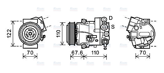 AVA Aircon Compressor OLAK605