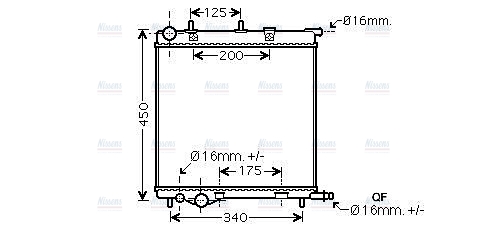 AVA Coolant Radiator PE2368