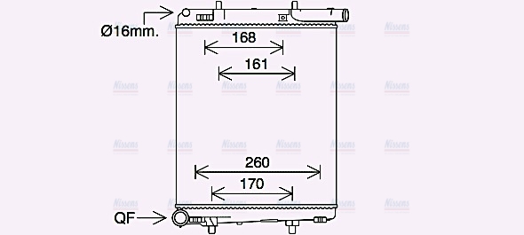 AVA Coolant Radiator PE2411