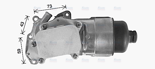 AVA Oil Cooler & Filter Housing PE3396H