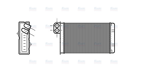 AVA Cabin Heater Core PE6015