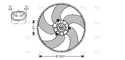 AVA Radiator Cooling Fan PE7522