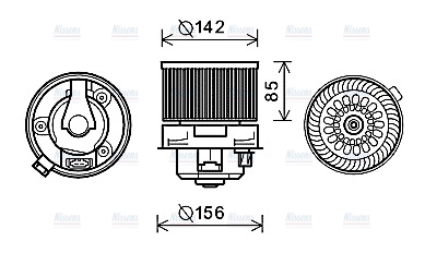 AVA Cabin Fan Blower Motor PE8371
