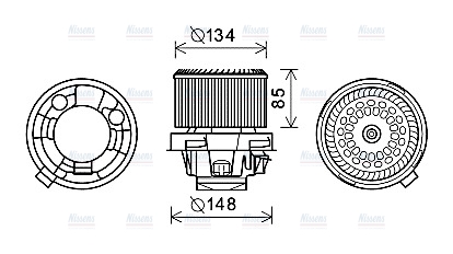 AVA Cabin Fan Blower Motor PE8374