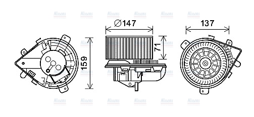 AVA Cabin Fan Blower Motor PE8380