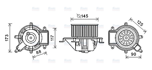 AVA Cabin Fan Blower Motor PE8390