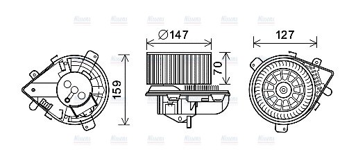 AVA Cabin Fan Blower Motor PE8393