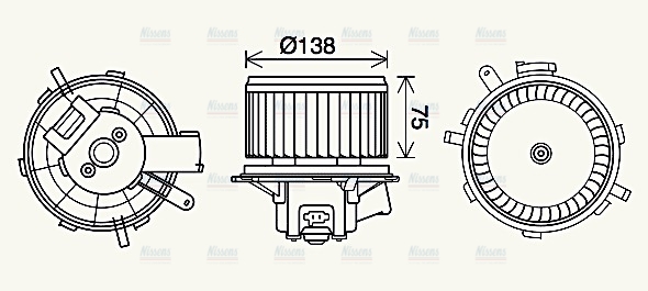 AVA Cabin Fan Blower Motor PE8406