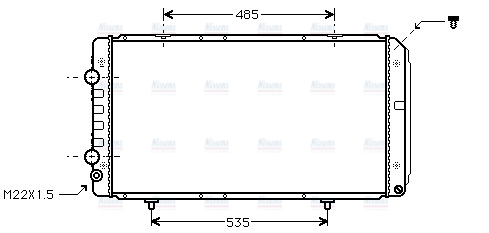 AVA Coolant Radiator PEA2146