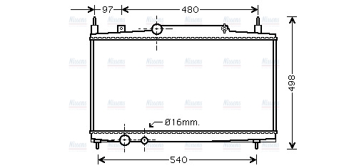 AVA Coolant Radiator PEA2230