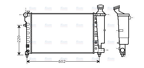 AVA Coolant Radiator PEA2262
