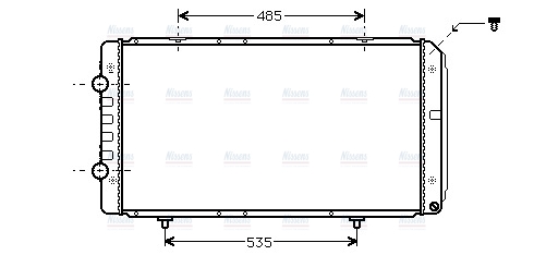 AVA Coolant Radiator PEA2268