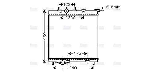 AVA Coolant Radiator PEA2298