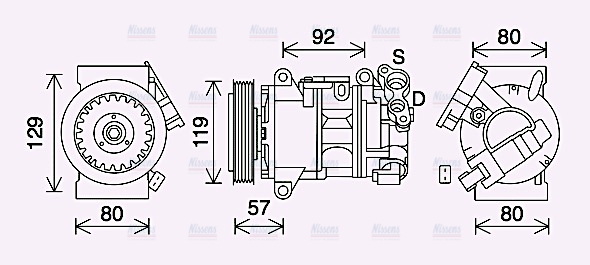 AVA Aircon Compressor PEAK408