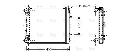 AVA Coolant Radiator PR2023
