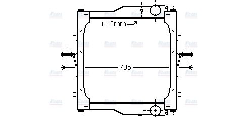 AVA Coolant Radiator RE2094