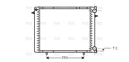 AVA Coolant Radiator RT2045
