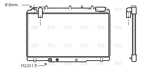 AVA Coolant Radiator RT2240