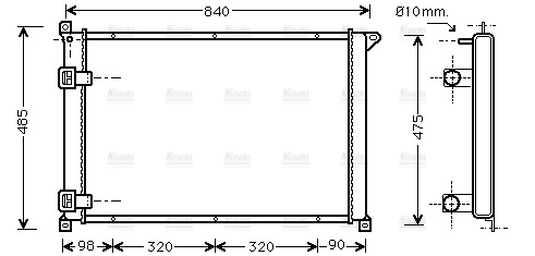 AVA Coolant Radiator RT2265