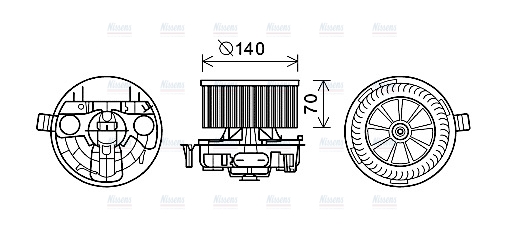 AVA Cabin Fan Blower Motor RT8570