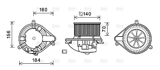 AVA Cabin Fan Blower Motor RT8572