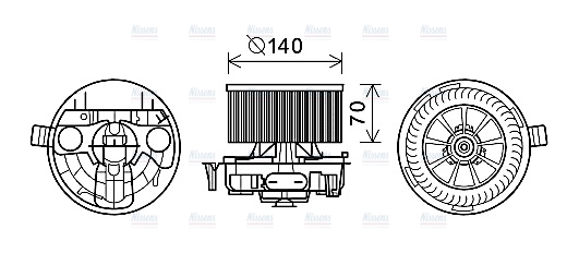 AVA Cabin Fan Blower Motor RT8574