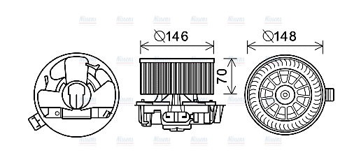 AVA Cabin Fan Blower Motor RT8576