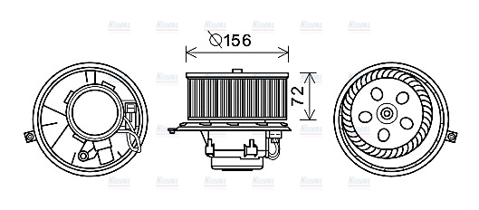 AVA Cabin Fan Blower Motor RT8578