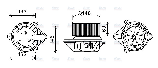 AVA Cabin Fan Blower Motor RT8587