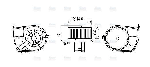 AVA Cabin Fan Blower Motor RT8590