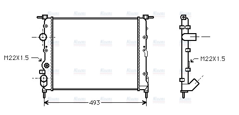 AVA Coolant Radiator RTA2197